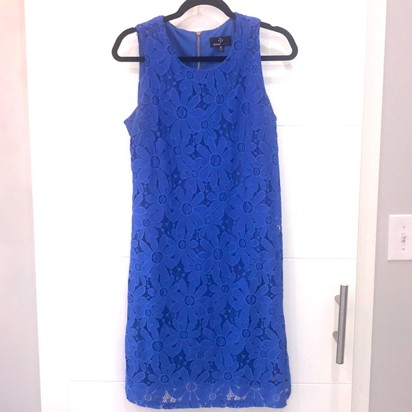 Blue sleeveless mini dress - Picture 1 of 3